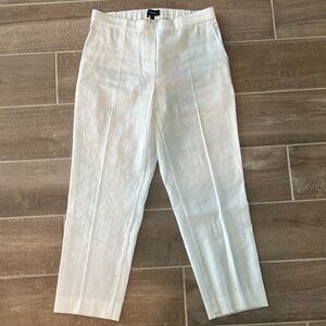 Theory White  linen Pants